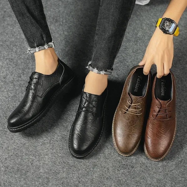 New Casual Shoes Men's BNew Casual Shoes Men's British Fashion Men's Shoes Small Leather Shoes 38-44ritish Fashion Men's Shoes Small Leather Shoes 38-44