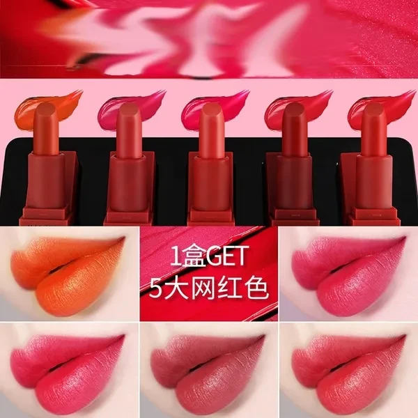 Colorful Lipstick Cosmetic Makeup Waterproof Long Lasting LipStick