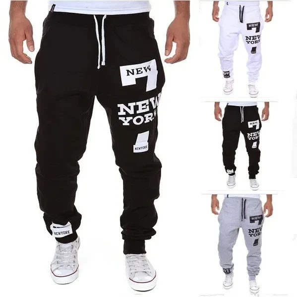 Factory Directly!New Fashion Hip Hop Street Pants, Slim Fit Men's Printed Cotton Pants, Sport&outdoor