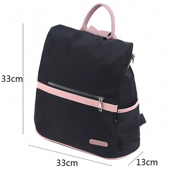 Women's Large Capacity Waterproof Nylon Causal Backpack Youth School Supplies Bag High Quality Travel Bag