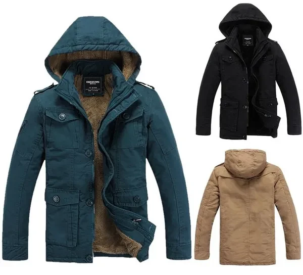 New Mens Jackets Clothes Sport Warm Hooded Parka Casual Zip Outerwear Coats Jackets