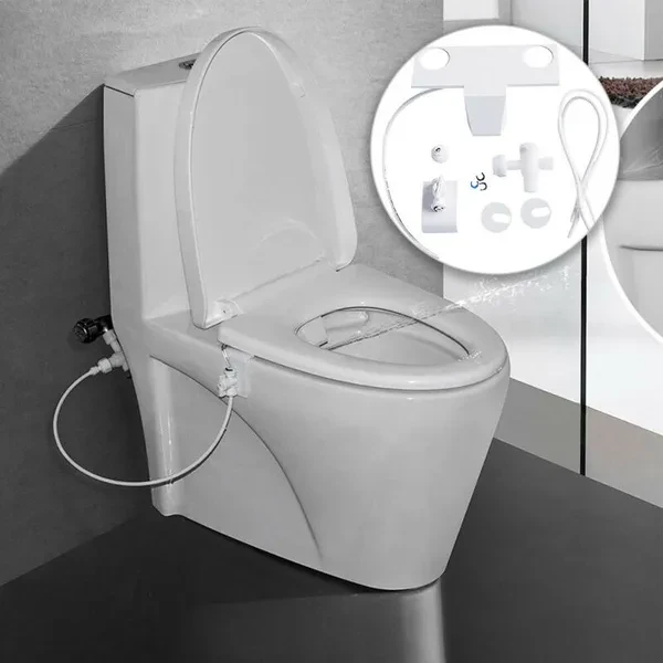 Bathroom Bidet Toilet Fresh Water Spray Clean Seat Non-Electric Kit Attachment New Bathroom Toilet Sets Toilet Seat Attachment