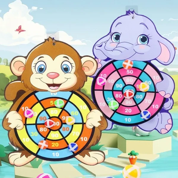 Montessori Dart Board Target Sports Game Toys For Children 4 To 6 Years Old Outdoor Toy Child Indoor Girls Sticky Ball Boys Gift