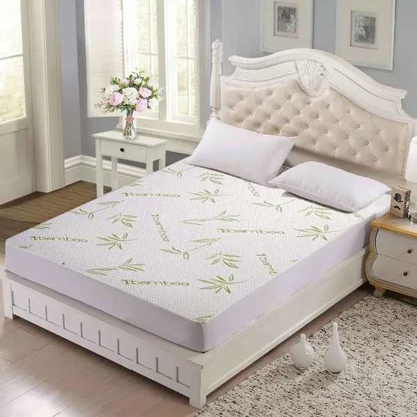Home Sweet Home Hypoallergenic Bamboo Waterproof Deep Fitted Mattress Topper Protector and Pads