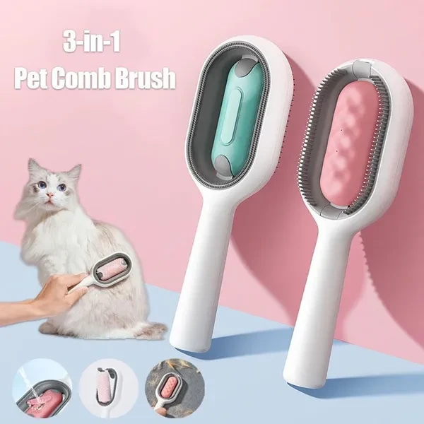 Pet Grooming Brush Cat And Dog Hair Multi-Purpose Comb Hair Removal Comb Back Side Can Be Shaved Beauty Comb（Comb * 1 Pcs，Tissue Optional）