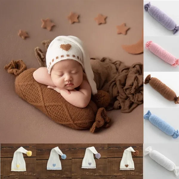 Baby Photo Shoot Props Costume Hat Cuddle Toy Stuffed Pillow Infant Photo Props Newborn Birth Party Shower Party Clothes JOP